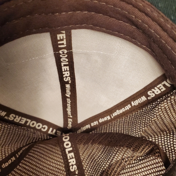 Yeti Cooler Brown Camo Snap Back Ball Cap Hat OS - Picture 6 of 9